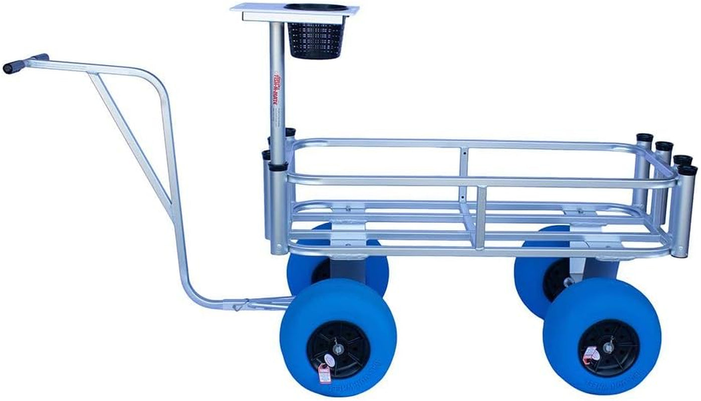 Angler'S Fish-N-Mate 839 4 Wheel Fishing Cart with Poly Tires