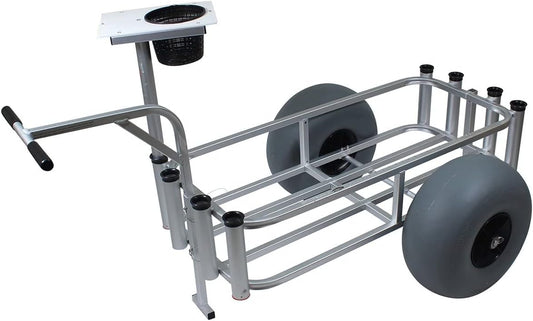 Angler'S Fish-N-Mate 686 Large Fishing Cart with Grey Poly Wheels